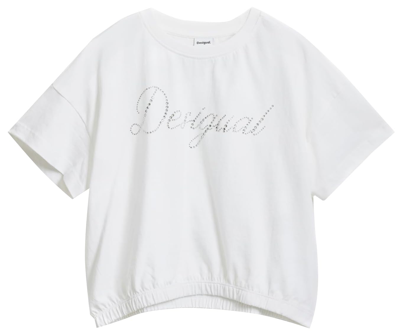 Desigual Unisex Kinder 25SGTK11 T-Shirt, White, 13/14
