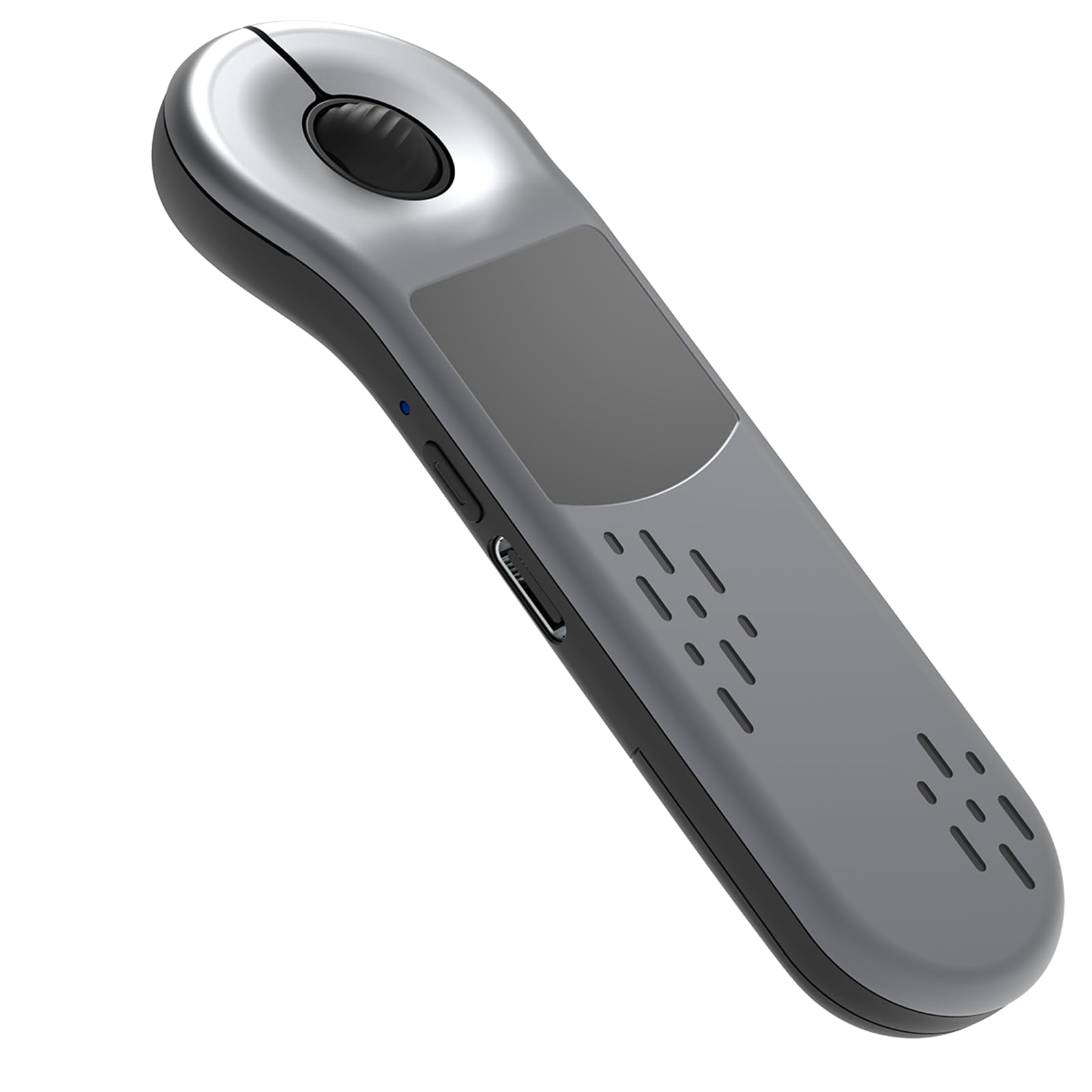 Air Mouse Wiederaufladbarer kabelloser Presenter mit Touchpad für PC/Laptop/iOS/Android, Bluetooth-Fernbedienung für PowerPoint/Keynote/TikTok/Kamera/Kindle App (Silber)