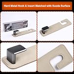 Heavy-Duty Car Headrest Hooks Holds 44lb Suede & Metal Hangers for Bags - Image 6