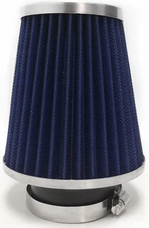 2.75" Inlet (70mm) Short Ram Cold Air Intake Chrome Top Cone Air Filter