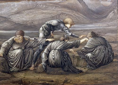 Toile Modern Peinture Salon Edward Burne Jones - Affiche et Gravure 60x90cm
