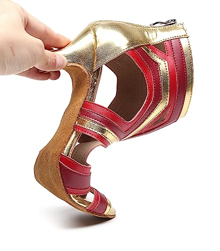 Chaussures de salsa stables à talon 5 cm pour éviter la fatigue - 6