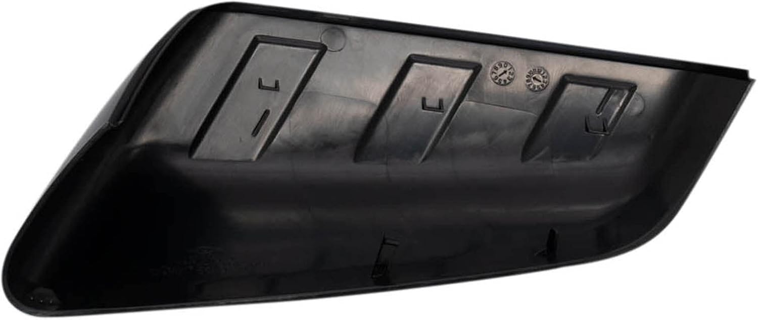 TRQ Paint to Match Black Triple Stripe Mirror Cap Set Driver and Passenger Side Compatible with 2018-2021 Chevrolet Equinox GMC Terrain