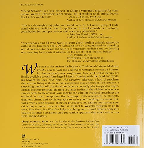 Four Paws, Five Directions: A Guide to Chinese Medicine for Cats and Dogs Paperback – July 1, 1996 - Image 3