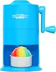 Hawaiian Shaved Ice Mini Snow Cone Machine - Portable Countertop Ice Shaver with No Slip Base - No Electricity Needed - Ice Cup Included - Lightweight - Stainless Steel Blade