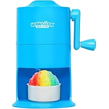 Hawaiian Shaved Ice Mini Snow Cone Machine, Portable Countertop Ice Shaver with No Slip Base, No Electricity Needed, Ice Cup Included, Lightweight, Stainless Steel Blade