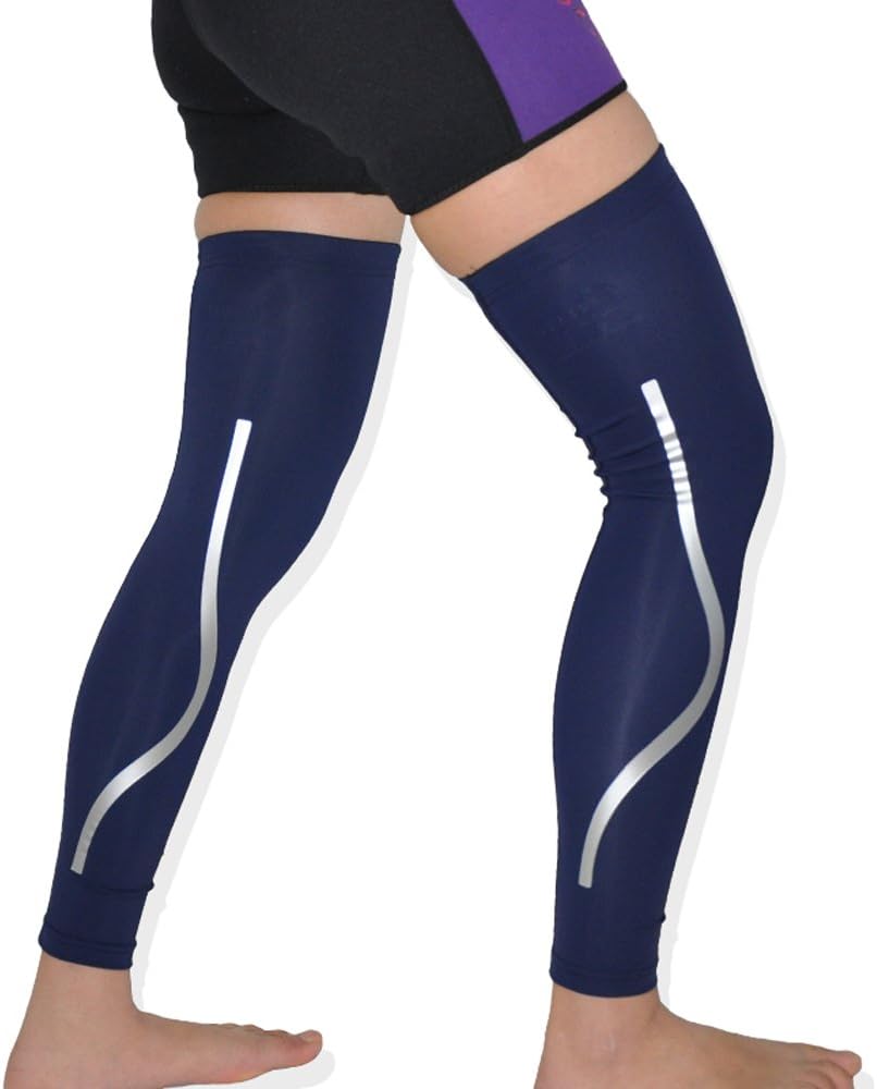 KCROSS Compression Leg Sleeves (2 PCS)- Stretch Knee Long Sleeve for Running, Basketball, Cycling- Suitable for Men and Women