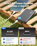 INIU Power Bank, Slimmest i Najlżejsza 10 000 mAh 3A Szybka 3 Wyjścia, Przenośna Ladowarka USB C i Latarka Powerbank Akumulator do iPhone 15 14 13 12 11 Pro Max Samsung Galaxy Xiaomi Google iPad itp.