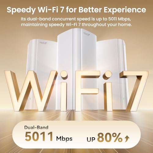 Tenda BE5100 WiFi 7 Mesh WiFi System – Dual-Band Whole-Home Coverage (6,600 Sq. Ft.), 1×2.5G + 2×1G Gigabit Ports, MLO & Ethernet Backhaul for Seamless Roaming, VPN Ready- ME6 Pro (3-Pack) - image 8