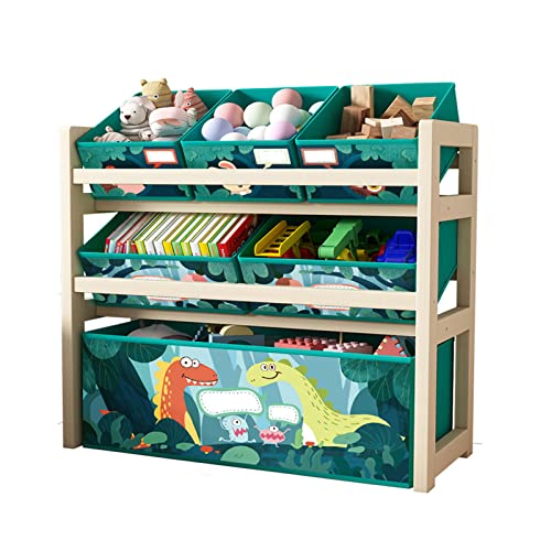 U-HOOME Kids Toy Organizer and Storage with Dividers for Boys Girls Toddlers Extra Sturdy Toy Storage Organizer Bins Chest Kids Toy Chest Storage Box Playroom Nursery Living Room Furniture