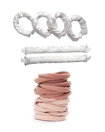 Kitsch Rodillos de almohada de satén para el cabello y lazos de pelo estándar de nailon reciclado con descuento