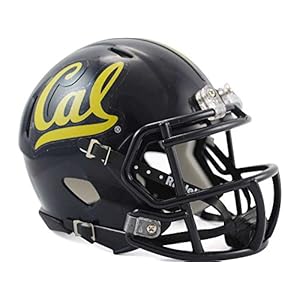 Riddell men unisex adult women Riddell California Golden Bears Speed Mini Helmet, Black, One-Size US
