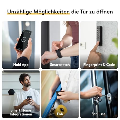 Nuki Smart Lock Pro (2023) 4. Generation, smartes Türschloss mit WLAN und Matter für Fernzugriff...