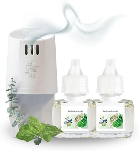Miniatura 29 de Scent Fill Kit de Ambientador Enchufable con Forma de Árbol de Navidad (Abeto Fraser Bálsamo y Abeto Sicómoro), 2 Recambios + Difusor