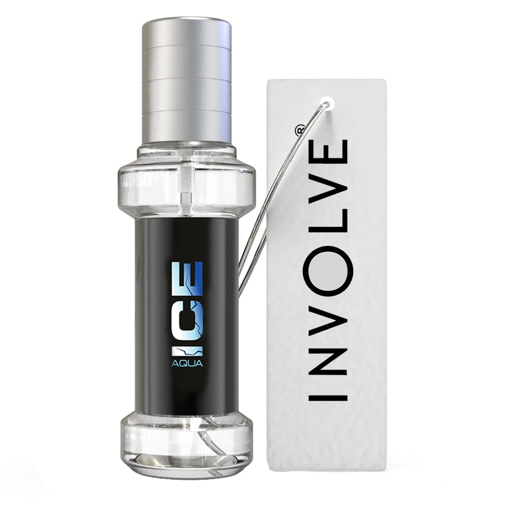 INVOLVE Elements Aqua Ice Spray Air Perfume Fine Fragrance Scent Air Freshener - IELE07-30ml | Car fresheners | Car accessories interior | Long lasting fragrance | Car perfume