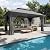 Aoxun Outdoor Gazebo for Patio 10x12, Metal Frame Canopy with Double Roofs, Heavy Duty Party Tent and Shelter with Mosquito Netting and Privacy Screen for Backyard, Lawn, Garden, Deck