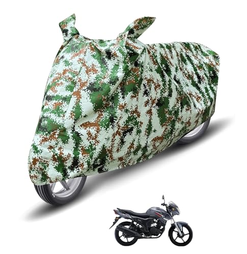 Image of Auto Hub Waterproof Bike Cover Compatible with Yamaha SZ-S Dustproof, UV Protection Two Wheeler Bike SZ-S Cover - Forest