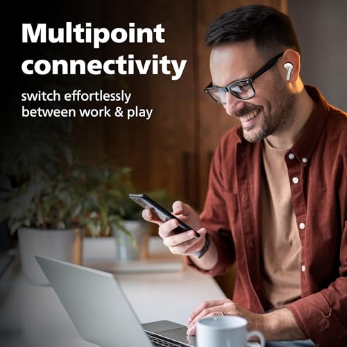 PHILIPS TAT1150WT/94 Premium Wireless Earbuds White - Image 7