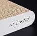 AMZNOVA Cat Scratcher Rescratch Cat Scratching Board, Scratching Pad with Catnip for Indoor, Flat Cardboard Scratcher Scratch Board for Kitten, Narrow, Ivory