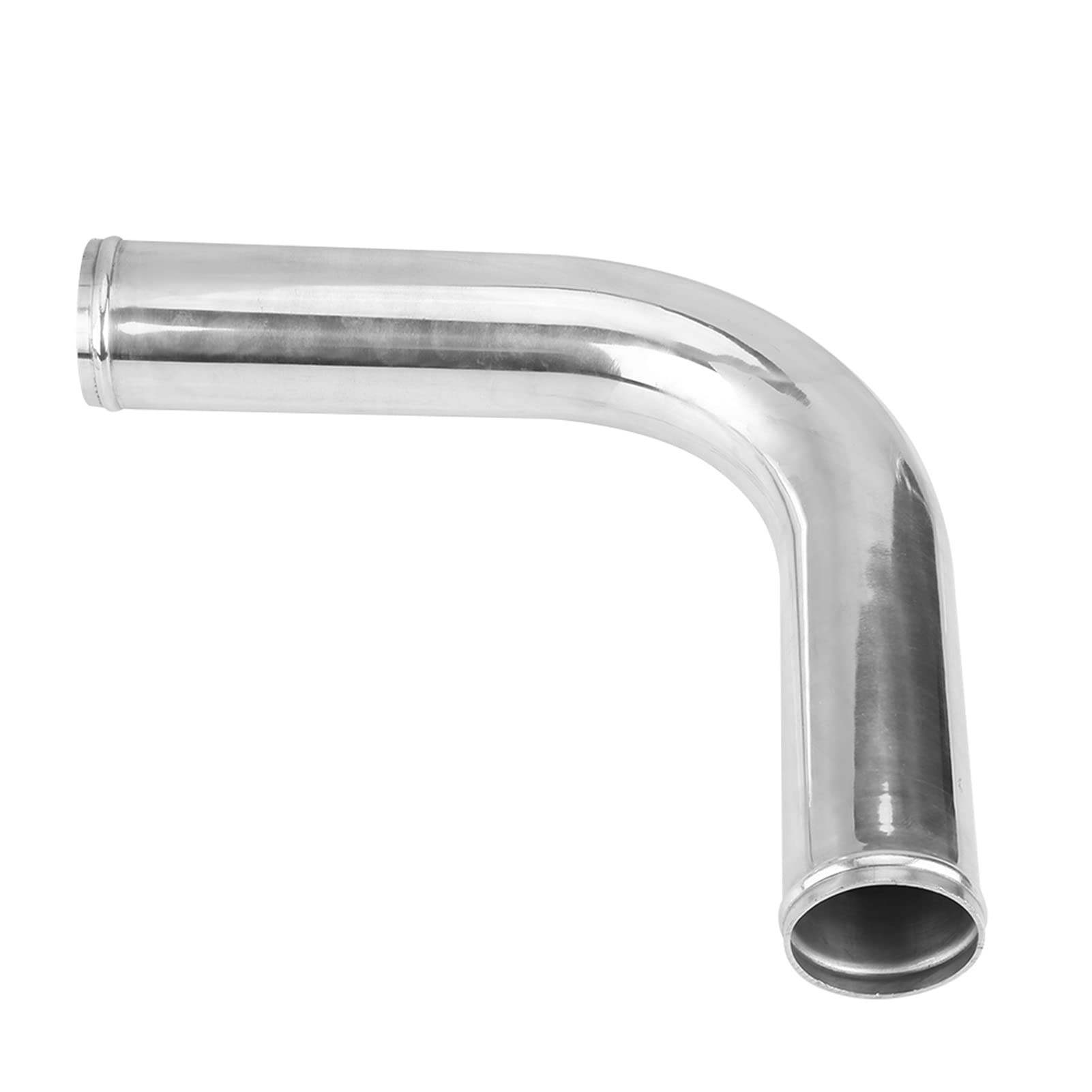 Aluminiowy w?? intercoolera, Turbo Universal 90 stopni aluminiowy w?? intercoolera z 2 silikonowymi w??ami 4 zaciski w??a [hose 70MM]