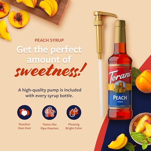 Torani Peach Syrup For Drinks, Flavoring For Iced Tea thumb #2