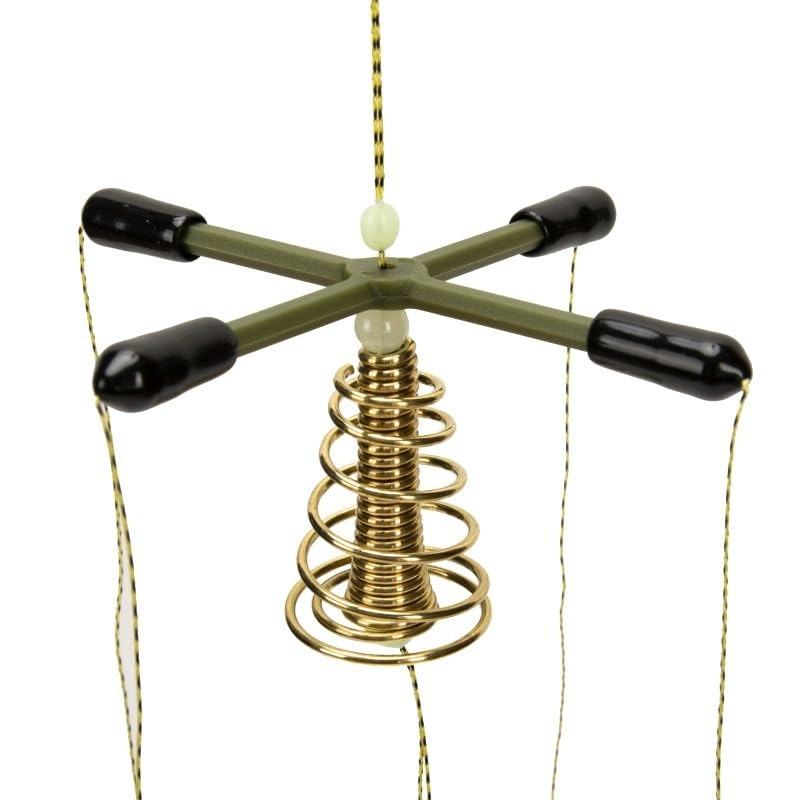 Kit de anzuelo balanceado 4 puntas ABS para pesca en lago miniatura 7