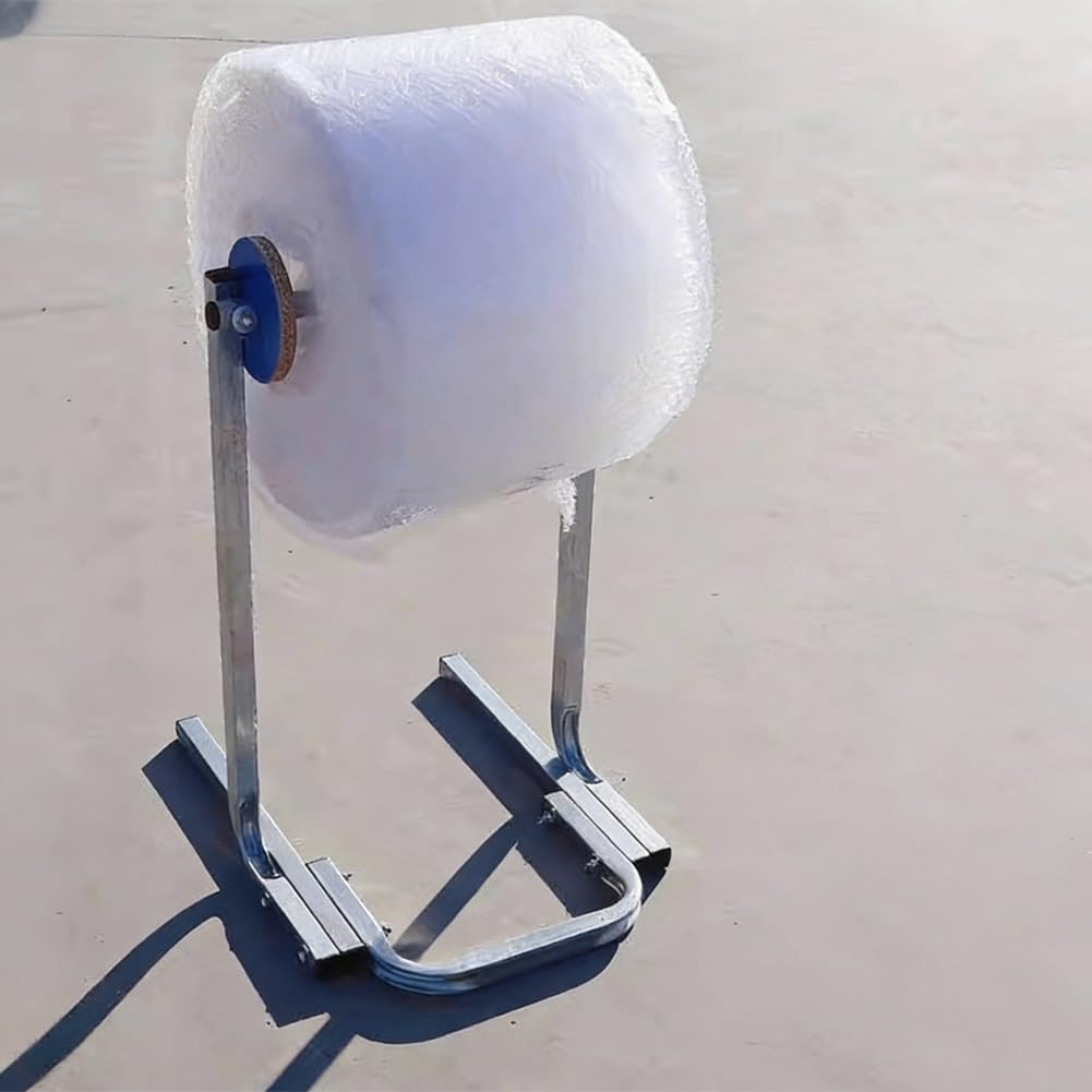 Dispensador de rollo de burbujas con cortador, soporte para embalaje, soporte para rollo de burbujas de pie