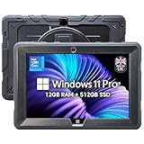 Fusion5 Built in UK 10.1” Windows 11 Professional Rugged Tablet PC - 12GB RAM 512GB SSD, Intel 13th Gen, Full HD Windows Tablet Computer, USB C, HDMI - 2 Year Full Warranty with Accidental Damage