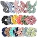 Ondder 18 Pieces Scrunchies for Hair with Bow, Hair Scrunchies, Silk Scrunchies, Satin Scrunchies, Bow Scrunchies for Hair, Hair Scrunchies for Women, Cute Scrunchies Big Scrunchies, Pack of Scrunchy