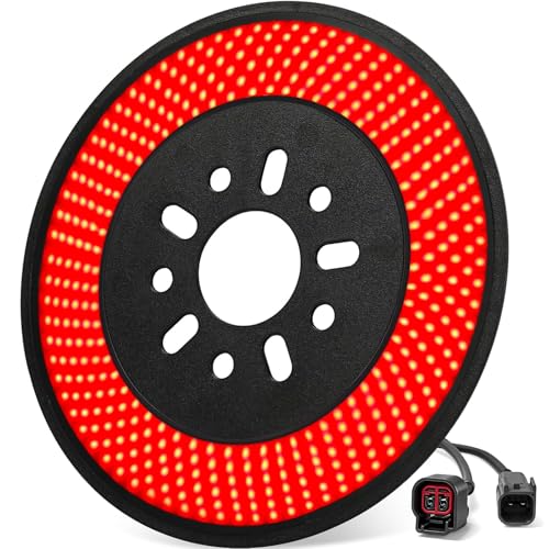 KARSAM Spare Tire Brake Light for 2007-2018 Jeep Wrangler JK JKU YJ TJ 6 Ring 405PCS LED Wheel Lights Plug-N-Play 3rd Third Brake Light Red Rear Tail Brake Light for Jeep Wrangler JK JKU Accessories