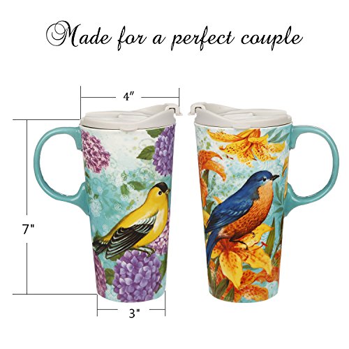 Set de 2 tazas de cerámica para café de 17 oz miniatura 5