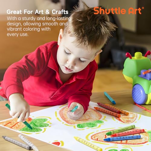 Shuttle Art Crayon Bulk Class Pack - 720 Count, 18 Assorted Colors with 40 Crayons per Color, Non-Toxic Bulk Crayon School Supplies for Teachers and Kids Arts & Crafts Supplies - Thumbnail 6