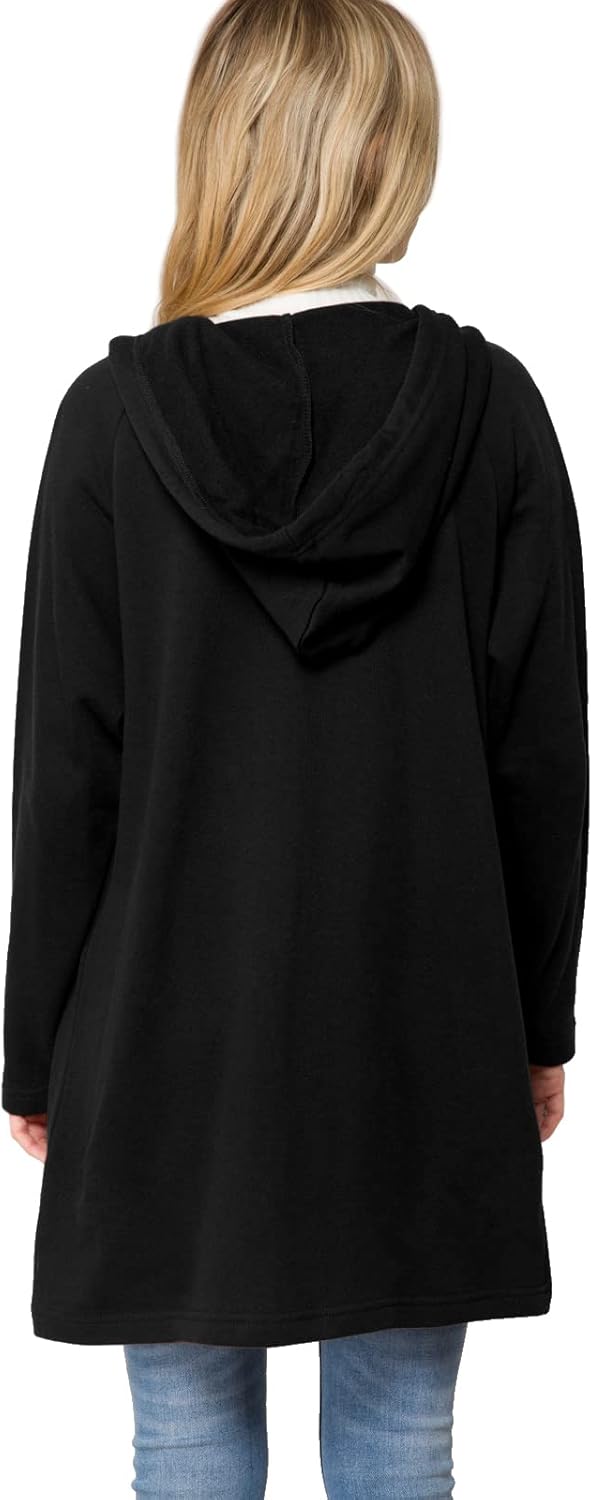 Design by Olivia Women's Casual Oversized Loose Fit Zip Up Pullover Hoodie Tunic Sweatshirt Jacket Fall Outfits (S-3X) - Image 4