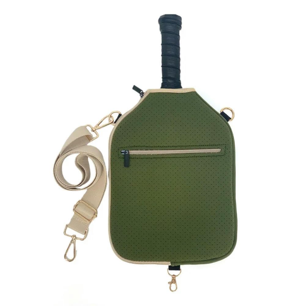 JCVBN duża pojemność Pickleball torba crossbody zapięcie na zamek błyskawiczny wodoodporna osłona wiosła pickleball regulowany pasek profesjonalny