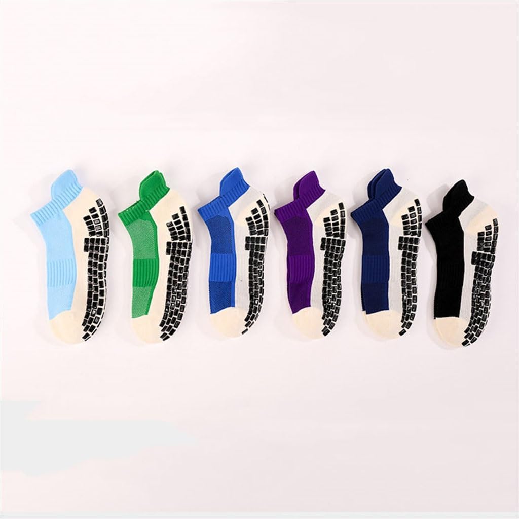JSEIAJB Glued Football Socks, Short Tube Adult and Youth Sports Socks, Thickened Towel Bottomed Boat Socks