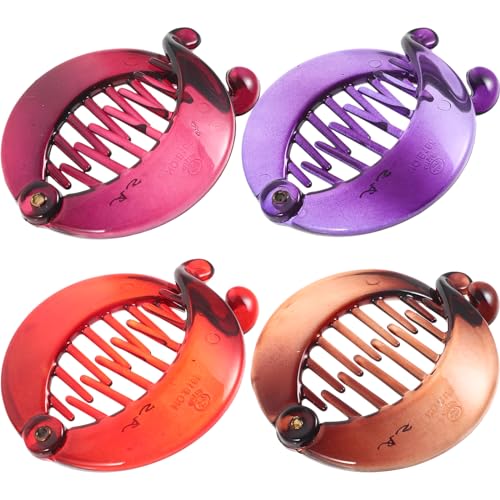 Pince banane queue de cheval : attache cheveux anti-glisse pour coiffure active