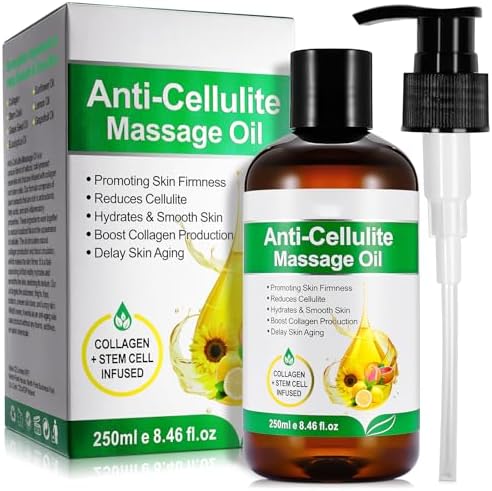 Body Oil Naturals Anti Cellulite Massage Oil, for Skin Tightening...