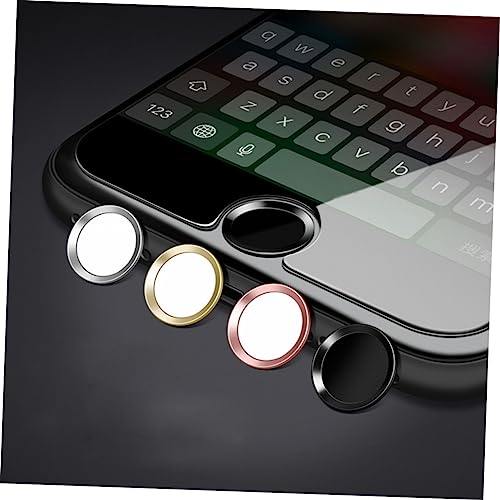 UPKOCH Adesivos De Metal Blackc Adesivos De Botão Home Do Telefone D D Adesivo De Botão De Telefone