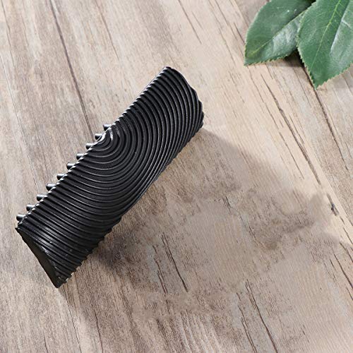 Image of YMS Woodgrain Tool Premium Rubber Wood Graining Pattern Maker for Decorative Painting | Natural Wood Texture tool for DIY Walls, Furniture & Home Decor (Black)
