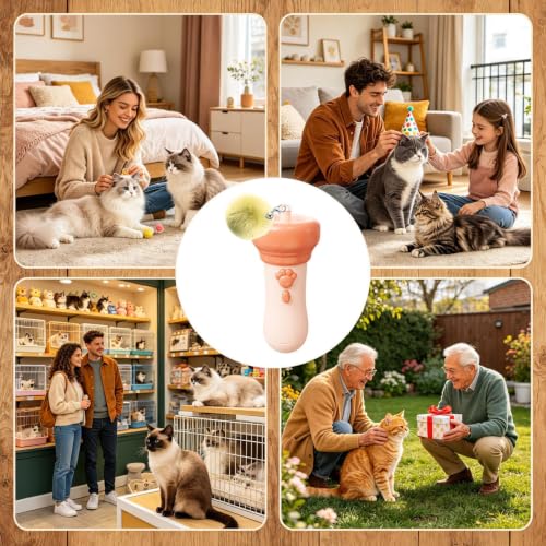 Juguete interactivo automático retráctil eléctrico con control inalámbrico para ejercicio de gato 5