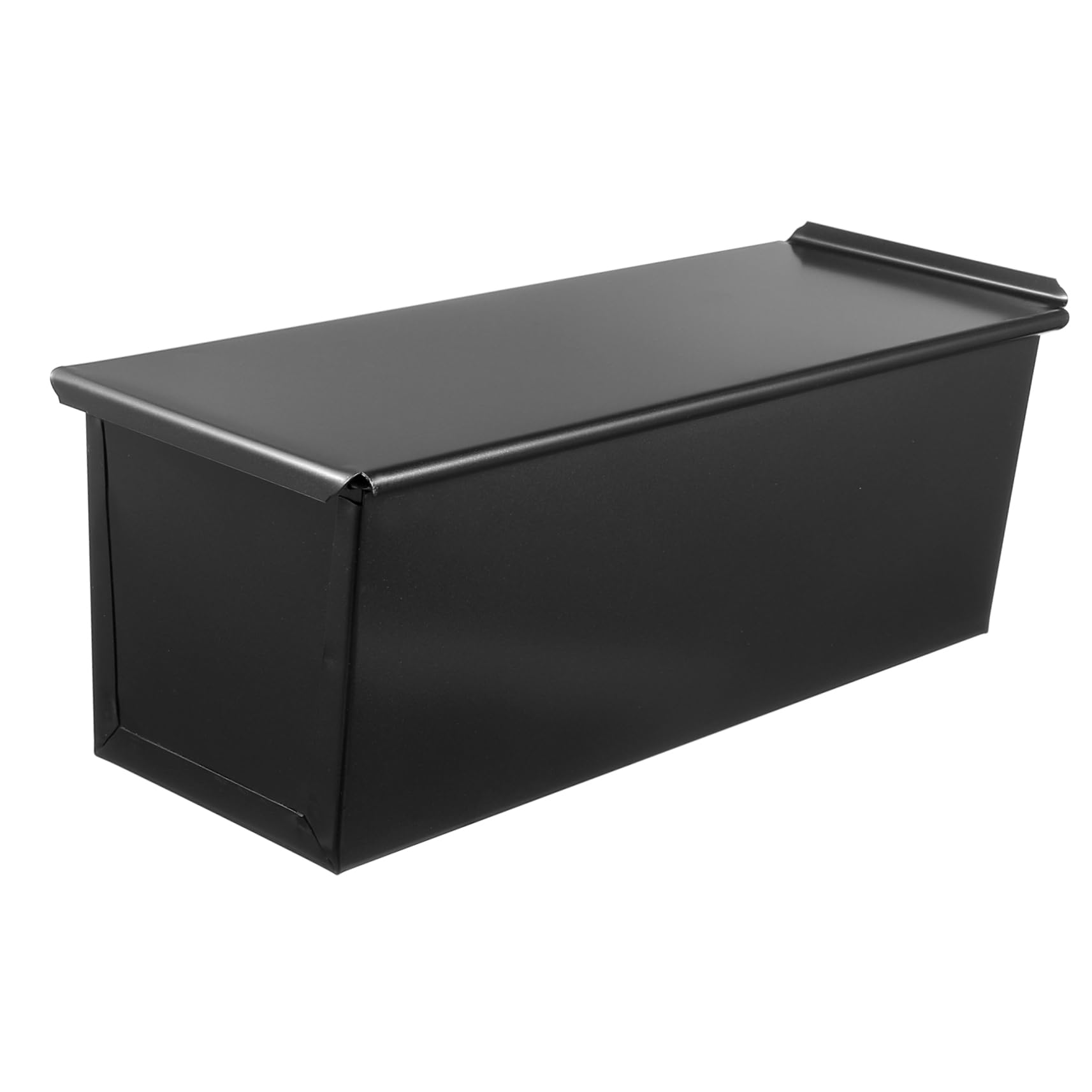 Schwarze Toastbrotform mit Deckel aus Edelstahl 750g für Ofen