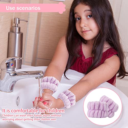 Taocar 8pcs Wrist Bands for Washing Face, Absorbent Face Washing Wristbands, Microfiber Women's Spa Wrist Towels, Stretchy Wash Band for man, Prevent Water from Spilling Down Your Arms