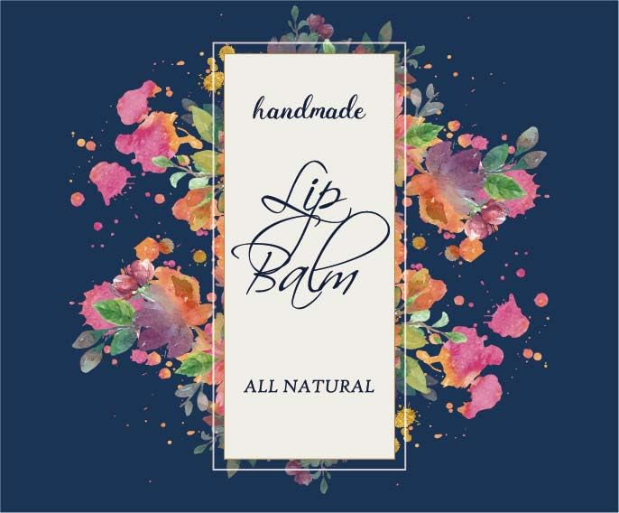 ZZYBIA Homemade Skincare Products Adhesive Labels Stickers for Lip Balm Container Tubes 20pcs (Dark Teal)