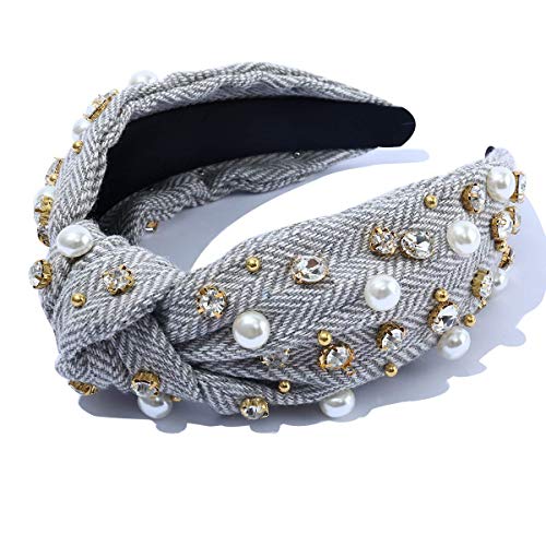 FEDANS Women Knotted Jeweled Headband Embellished Top Hairband ladies Twist Bohemian Hair accessories for Girls