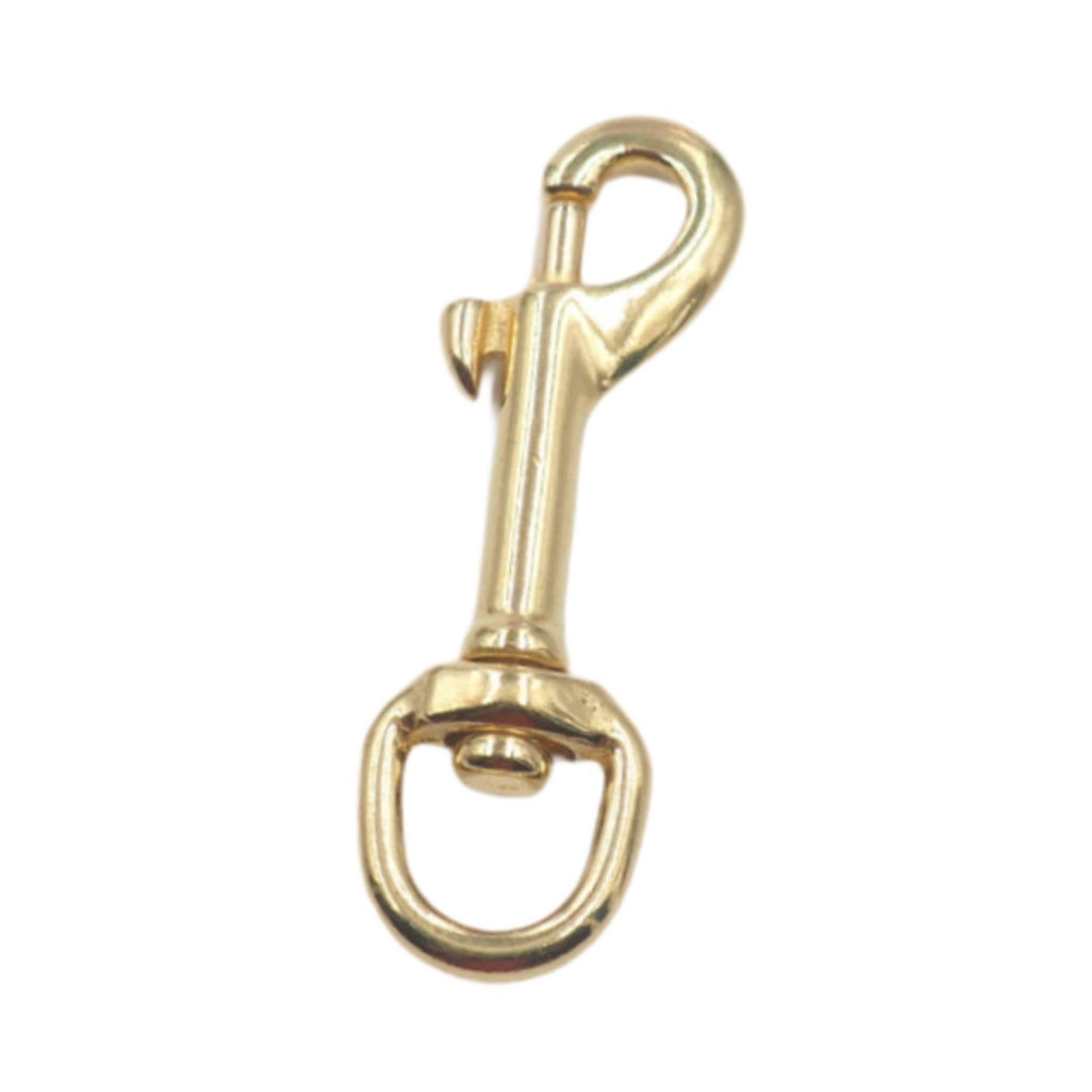 Brass Snap Hook Attachment Key Ring Hook Clip for DIY Crafts Outdoor Lanyard 1.4cmx7.8cm-image-29