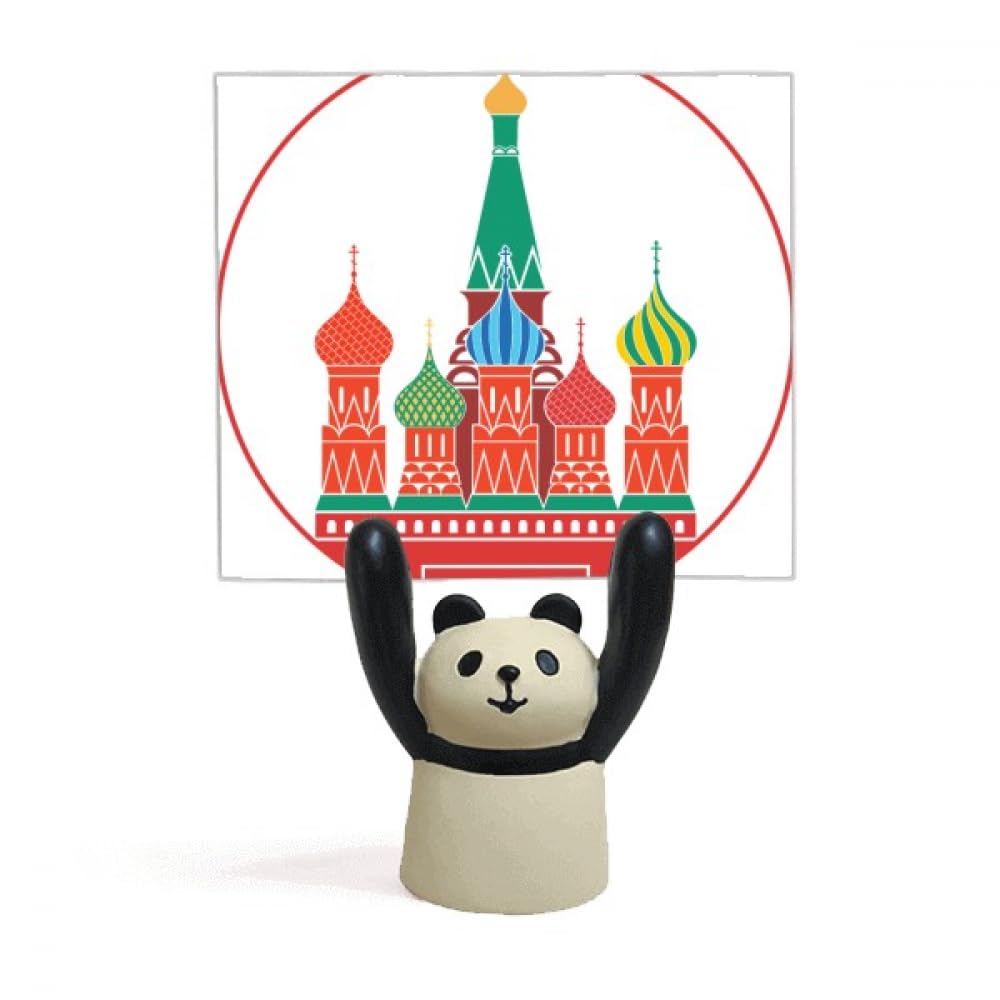 Porte-mémo cathédrale de Moscou cadeau original panda de bureau