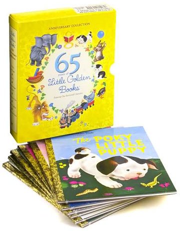 Image of The Ultimate Golden Books Collection (25 Volume Set): The Pokey Little Puppy; Scrawny Tawny Lion; Saggy Baggy Elephant; Disney Three Little Pigs; Raggedy Anne; Peter Cotton Tail (Book Sets for Children : Little Golden Books)