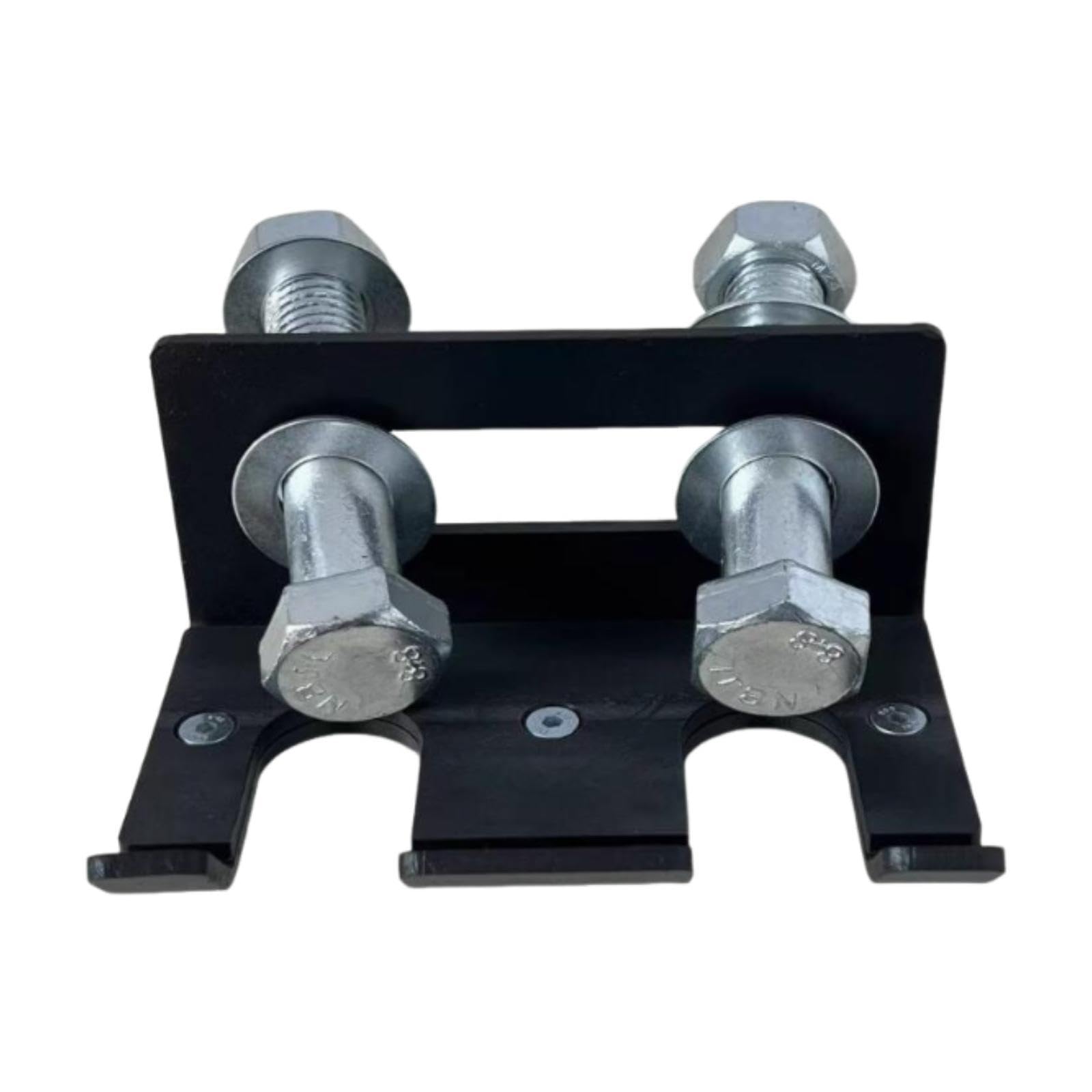 CALANDIS™ Barbell Holder For Squat Rack Vertical Rack Attachment Double Barbell Hanger Black | Weight Storage | Strength Training | Fitness Running & Yoga-image-34