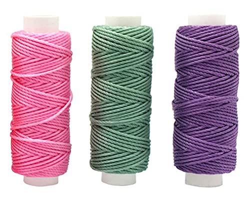 Hilos encerados 12 colores para coser y manualidades miniatura 6