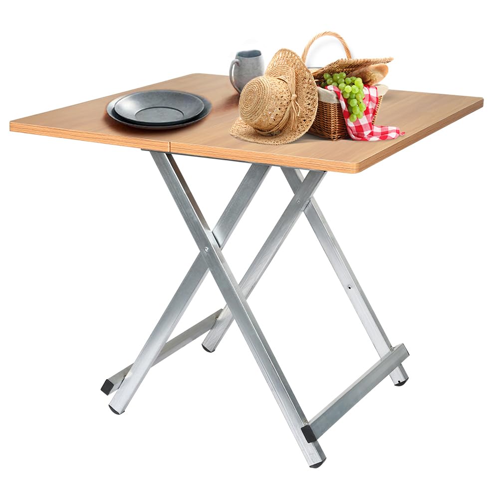 OHMG Tavolo pieghevole da campeggio, tavolo da giardino, tavolino, pieghevole, tavolo ultraleggero, portatile, tavoli da campeggio pieghevoli per all'aperto, picnic, spiaggia, escursionismo (60 x 60 x